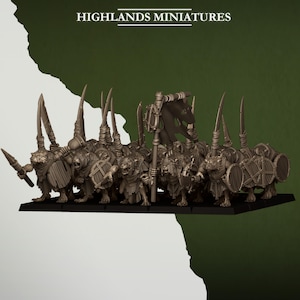 Vermin Sewer Rats - Highlands Miniatures | Skaven Proxy | 28mm/32mm scale | Resin 3D printed
