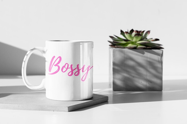 bossy coffee mug