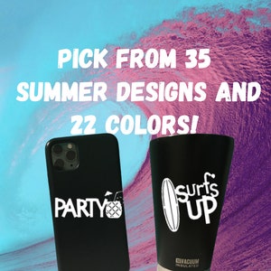 Custom Summer Vinyl Decal