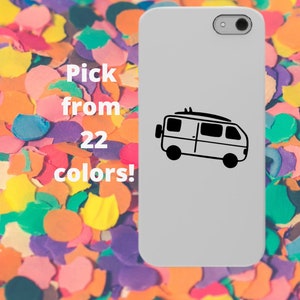 Custom Van with Surfboard Decal