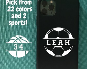 Custom Basketball/Soccer Decal with Name/Number