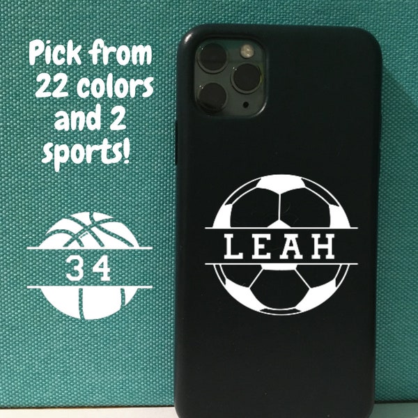 Custom Basketball/Soccer Decal with Name/Number