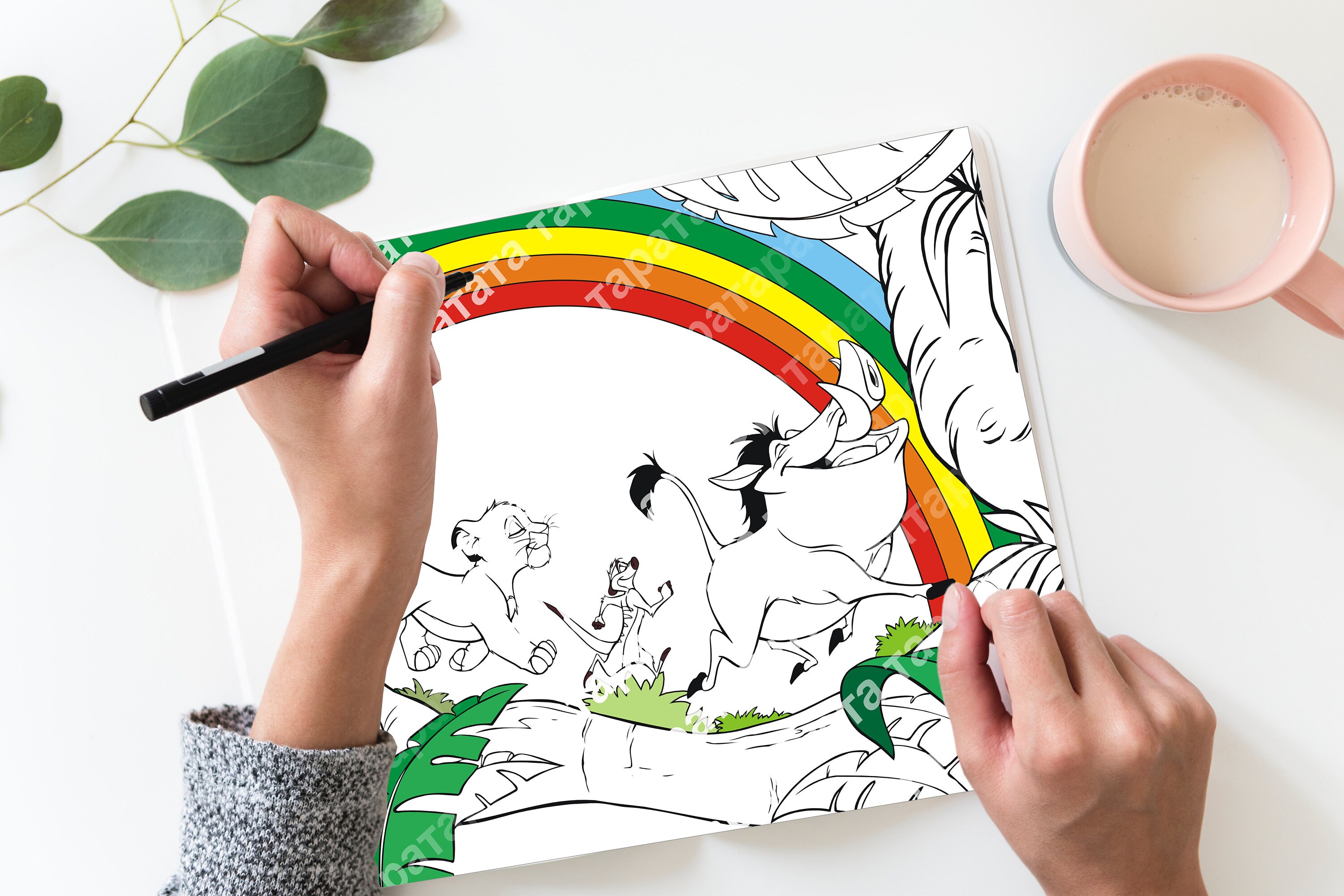 Impreso libro para colorear personalizado hoja de dibujos  Etsy