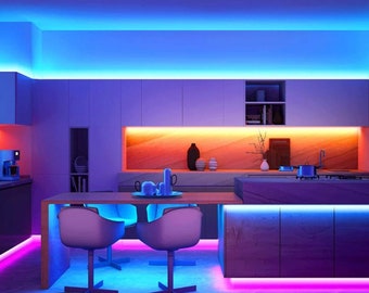 DIY LED Strip Light Kit: Multi-Color Mood Lighting with Remote