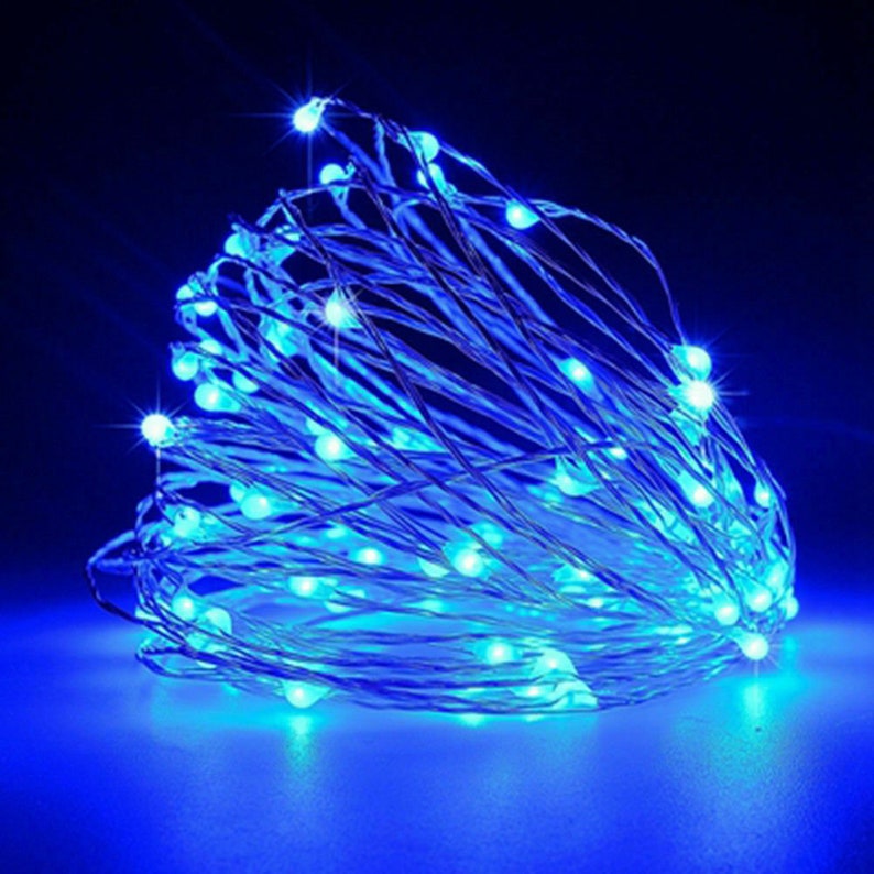 DIY Fairy String Lights Battery Powered LED Christmas Wedding Party Blue