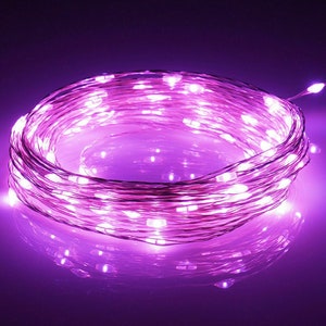 DIY LED Bottle Fairy String Lights Battery Cork Shaped Christmas Wedding Party Purple