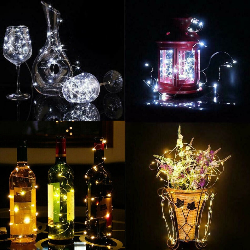 DIY Fairy String Lights Battery Powered LED Christmas Wedding Party image 2
