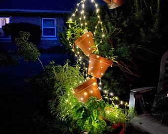 effect Fairy Lights (For Watering Can Decor) Varies colour. Solar power Lights only - Watering Can not included.
