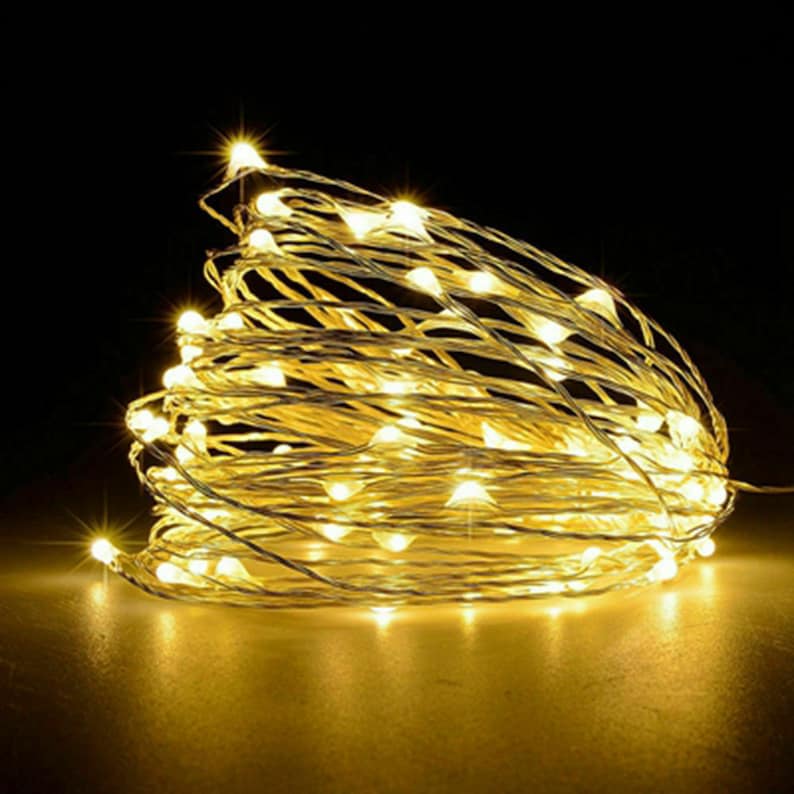 DIY Fairy String Lights Battery Powered LED Christmas Wedding Party Warm White
