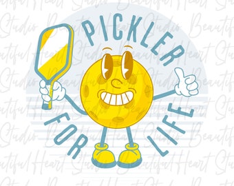 Pickler for Life Pickleball png Sommer Sport Team Shirt Paddelplatz Dink Pärchen Freunde Geschenk spielen Pickleball Ausrüstung Kleidung digitaler Download