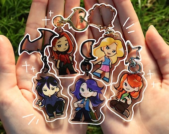 Porte-clés Stardew Valley (5 cm de petit) // Célibataires et célibataires - Abigail, Haley, Maru, Leah, Sebastian, Elliott
