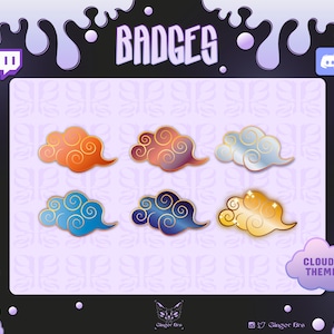 Cloud Badge Pack for Twitch / Kick