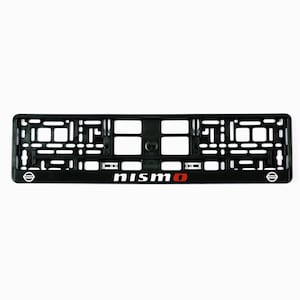 2x Europäisches Nummernschild mit Rahmenhalter für Fans des islam Nismo Fans