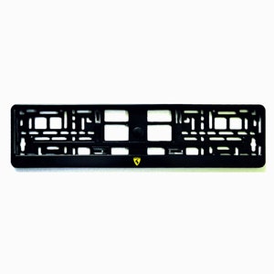 2x Moldura de suporte para placa de licença europeia para ventiladores Volvo