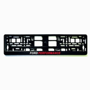 2x European License Number Plate Frame Holder Surround Ford Performance