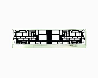 2 Pcs Stainless Steel European License Plate Holder - Universal Fit, No Drilling Required