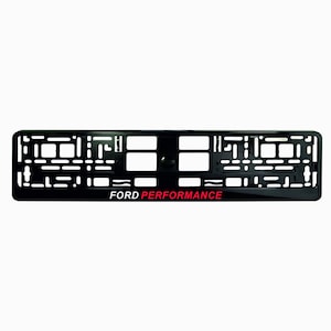 Europäische Kennzeichenhalter für jedes Auto Universal Glossy Black für Ford Performance Fans