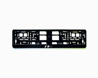 2x European License Number Plate Frame Holder Surround Volkswagen Rline