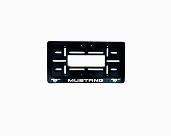 thumbnail image 2 of 1966 Mustang Classic Blue Metal License Plate Frame – Front & Rear, Bolt-On 2 of 5
