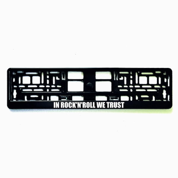 Rock and Roll License Plate Frame - Etsy