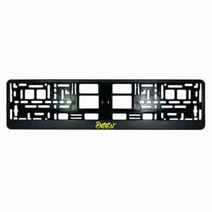 European License Number Plate Frame Holder Surround Carbon look Boost