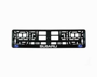 2x European License Number Plate Frame Holder Surround for Subaru fans