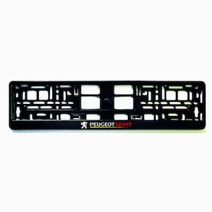 2x Europäisches Nummernschild mit Rahmenhalter für Citroen Sportfans