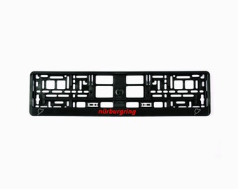 2x European License Number Plate Frame Holder Surround for F1 fans Nurburgring