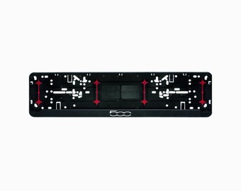Soporte de marco de placa de matrícula europea Surround Wurth para ventiladores Fiat 500