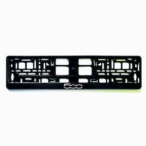 2x European License Number Plate Frame Holder Surround for fiat 500 fans