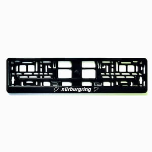 2x Europäisches Nummernschild Rahmenhalter für F1 Fans Nürburgring