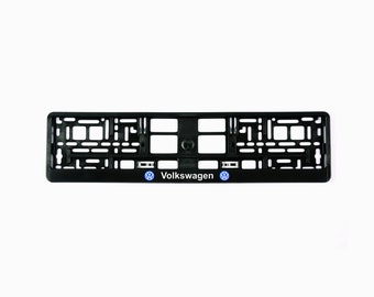 2x European License Number Plate Frame Holder Surround for Volkswagen fans