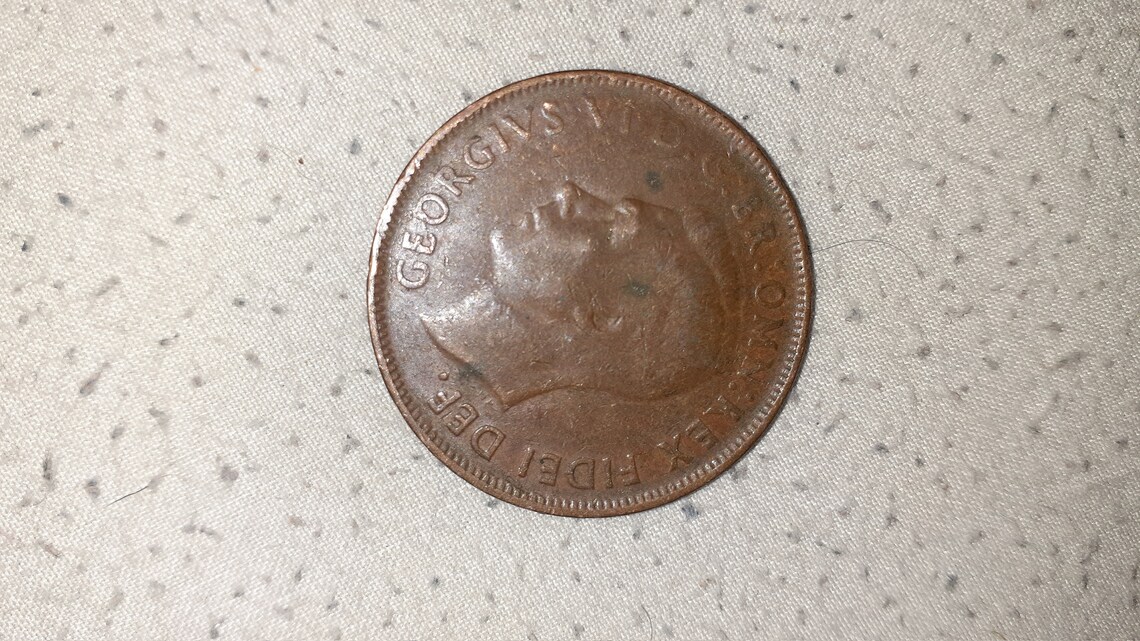 1951 Australian Penny / Great Gift for Coin Collectors and