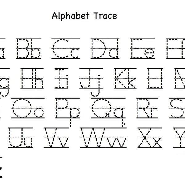 Alphabet Horizontal - Etsy