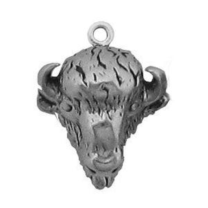 Sterling Silver Buffalo Bison charm, silver bison pendant, sterling buffalo charm, sterling silver buffalo pendant, silver bison charms