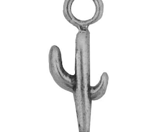 Sterling Silver Cactus Charm, Cactus jewelry, Desert Cactus jewelry, silver pendant, sterling silver pendants, sterling silver jewelry