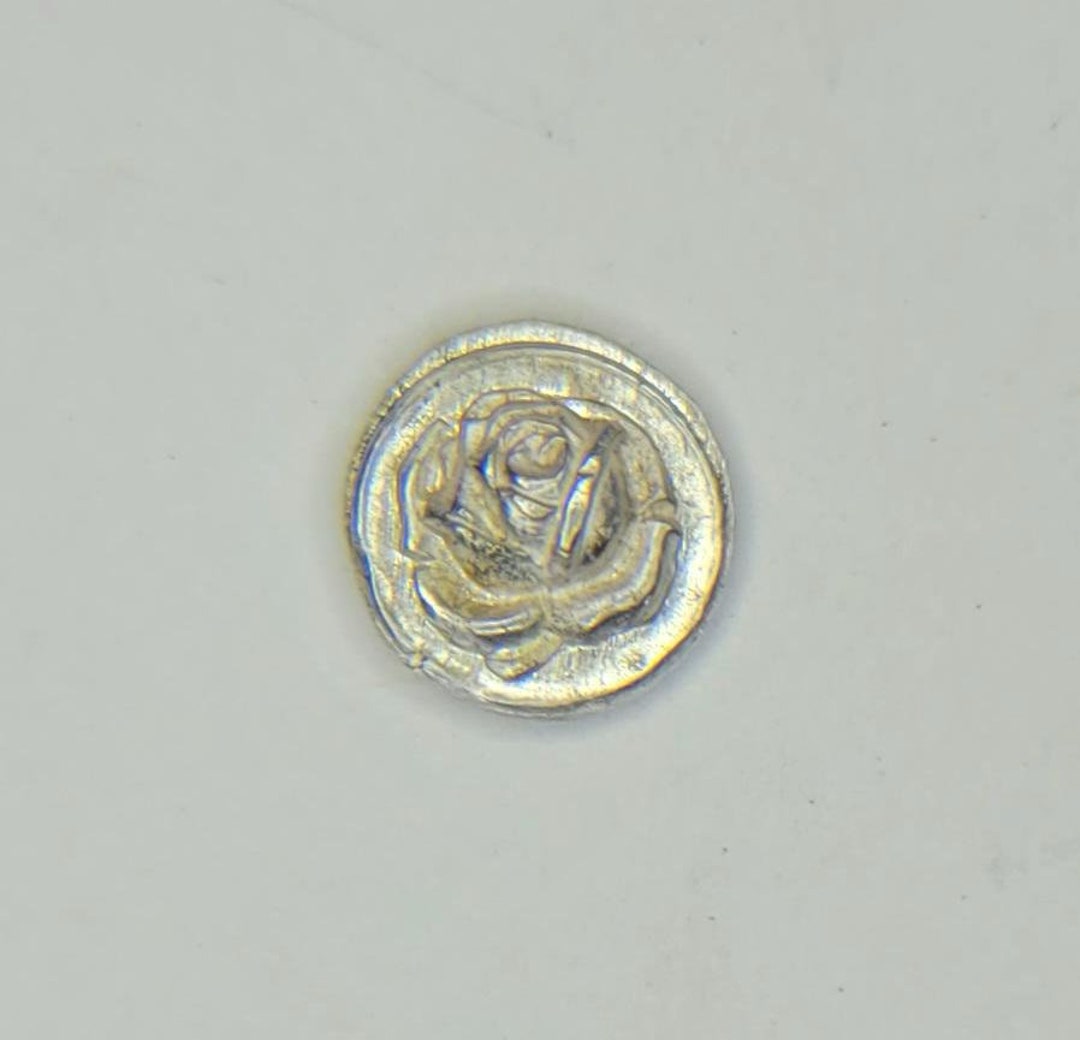 Sterling Silver Flower Rose #3 Pressing Stamping, Rose Casting, Rosette ...