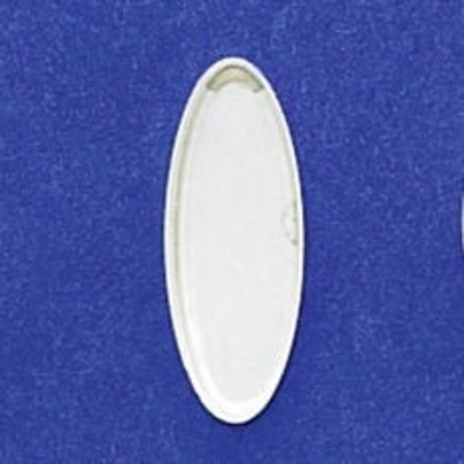 Sterling Silver 20x7 Long Oval Bezel Cups, Silver Bezel Cups, Sterling Bezels, Wholesale Jewelry