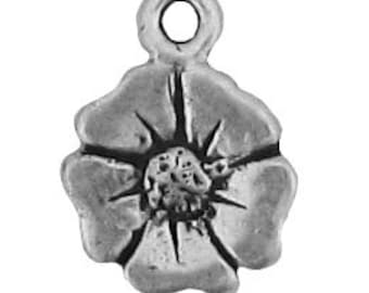 Ciondolo a forma di fiore di papavero in argento sterling, gioielli a forma di papavero, gioielli a forma di fiore di papavero, ciondolo in argento, pendenti in argento sterling, gioielli in argento sterling