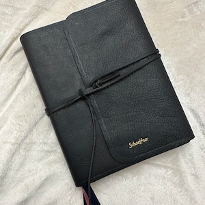 Rugged Leather Wrap Around Bible - Premium Cowhide Leather Bible