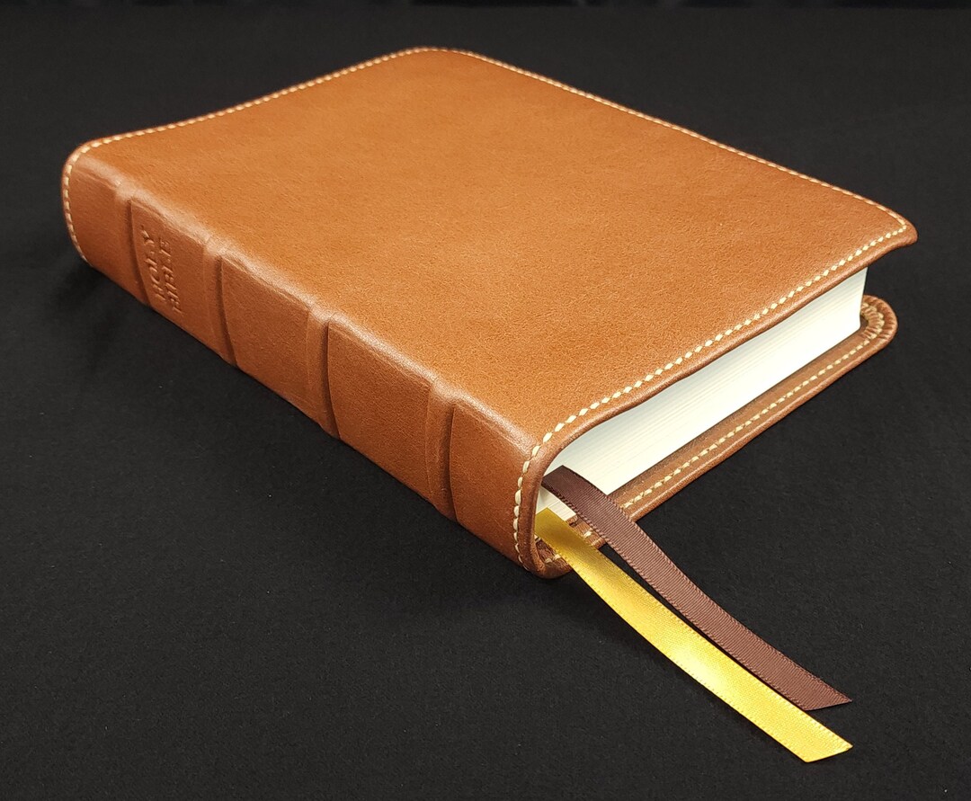 Premium Leather Bible ESV Single Column Journaling Bible in Etsy