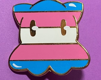 Dumbo Octopus Pride Pin — Transgender Flag