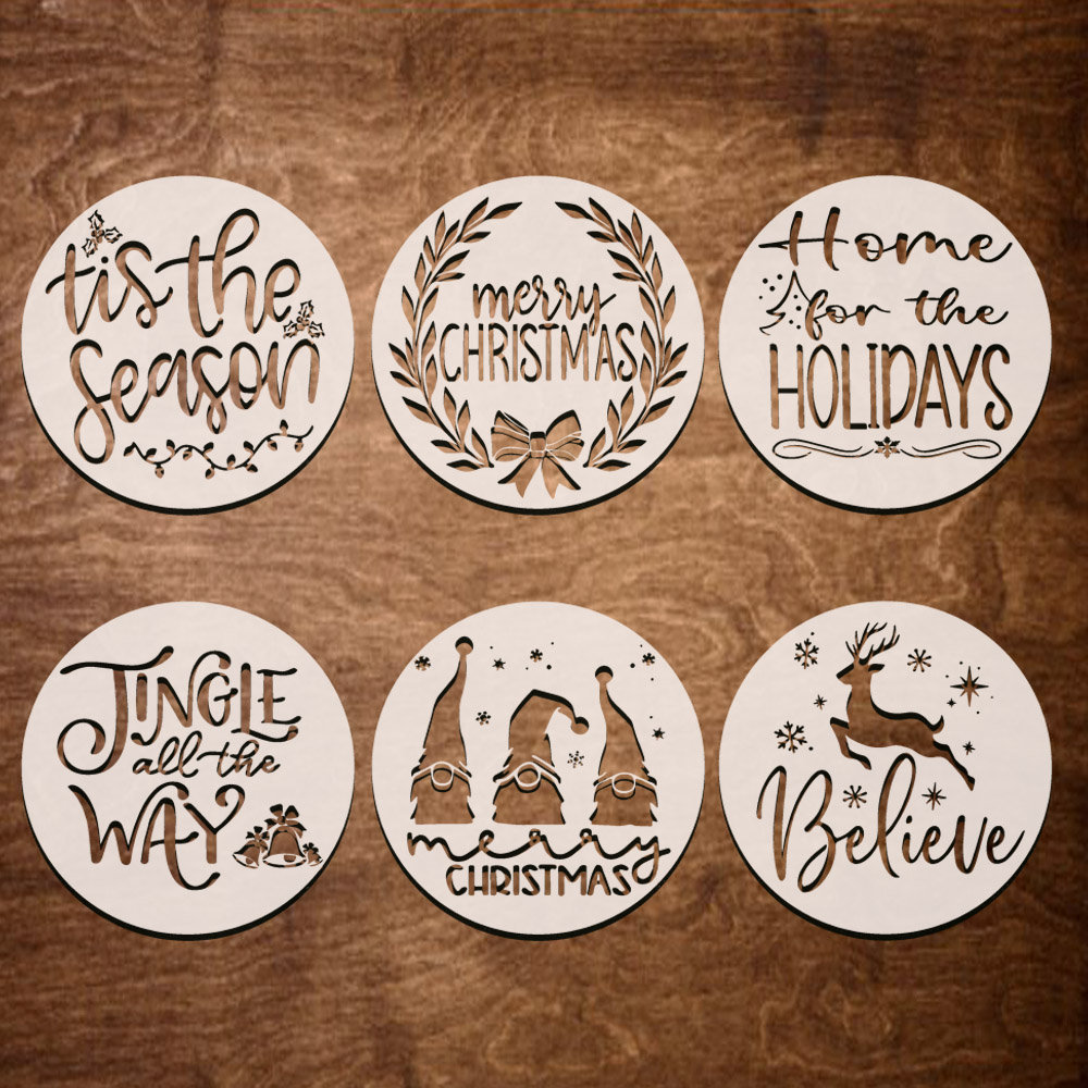 BCreativeChristmas & Nativity Stencils Set Of 12 - Economy Of Brighton