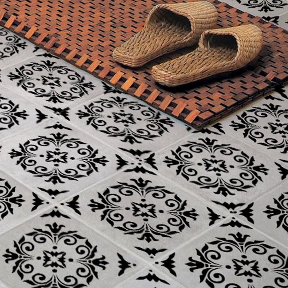 SET of 2 MOROCCAN Mandala (12"x12") Stencil for Painting on Walls ...
