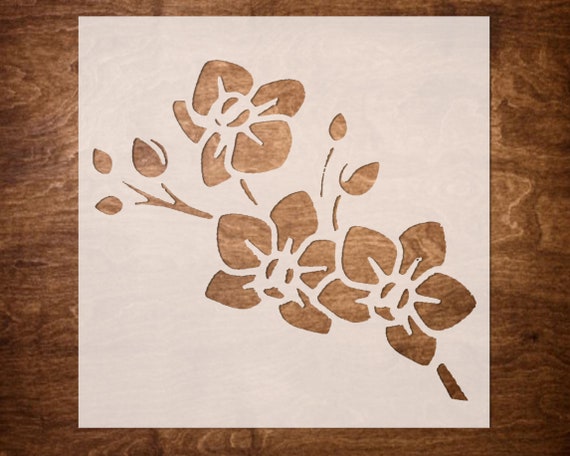 Tropical Flower Stencils Template - Pack of 6 - Ideal for Painting Wood  Signs DIY Decor