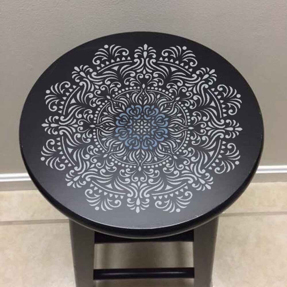 Large Mandala Stencil 12x12 Inch - 9 Pack Mandala Stencils Templates for  Painting on Floor, Reusable Pattern Stencils for Fabric, Wood, Tile