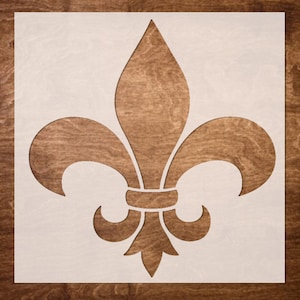 FLEUR DE LIS stencil, Flower stencils for Painting on Wood, Canvas, Reusable Stencil Set, diy Home Decor, Craft Stencil, Art Stencil