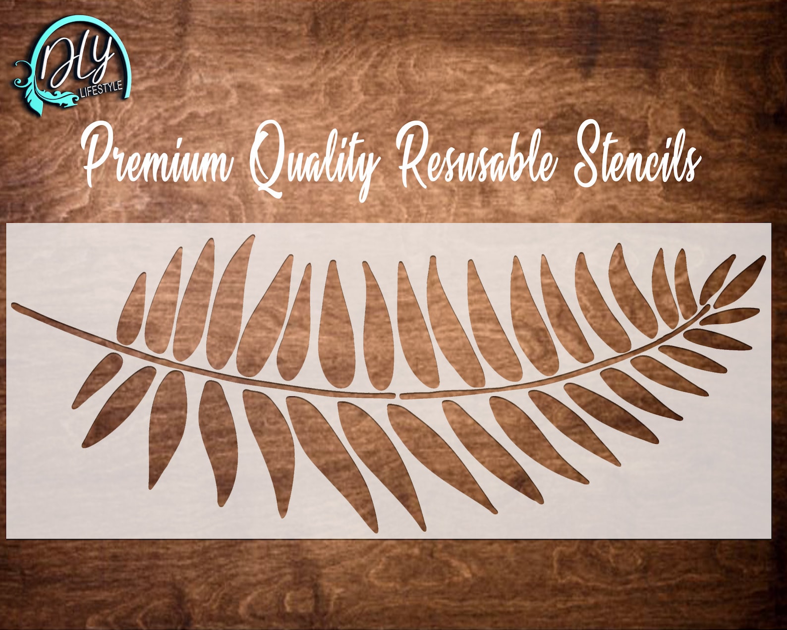 PALM LEAF Stencil Reusable Large Stencil Stencils for Wood Etsy