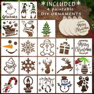 Christmas Stencils - Etsy