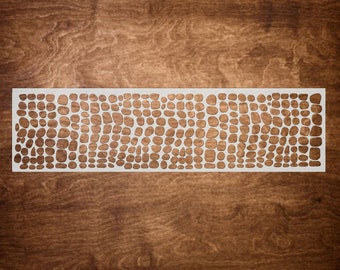 REPTILE pattern border stencil (12"x3"), animal print stencil, animal pattern stencil, Reusable craft stencil for signs, Fabric Stencil